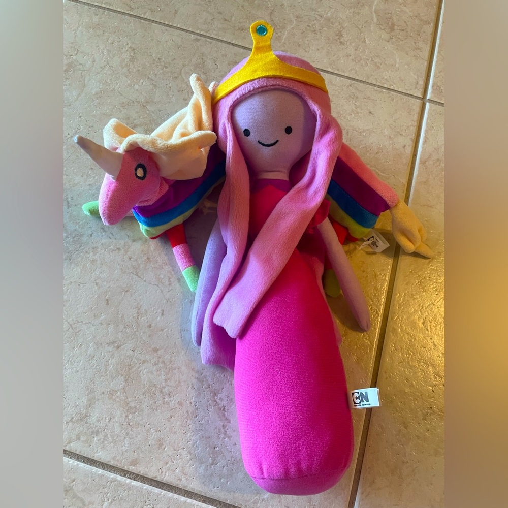 Cartoon Network Adventure Time Princess Bubblegum and Lady Rainicorn Plushes